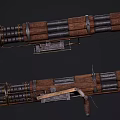 Modern Bazooka Multi-barrel Bazooka 3d model