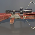 Crossbow Cartoon Crossbow Mechanical Crossbow Low Face Number Low Model Simple Model Game Sub-era Film and Television Level Super Realistic 3d model