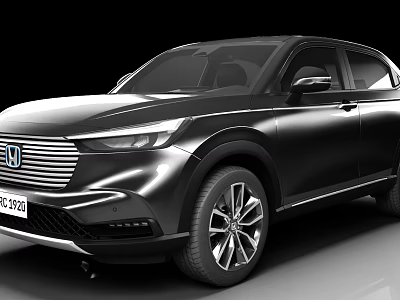 Honda Electric SUV Black Exterior With Modern Design And Sleek Body 3d model