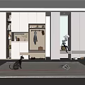 Modern Shoe Cabinet Design With Storage Shelves And Elegant White Finish