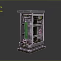 Tire Manufacturing Equipment Featuring Green Spiral Parts And Metal Structure Layers