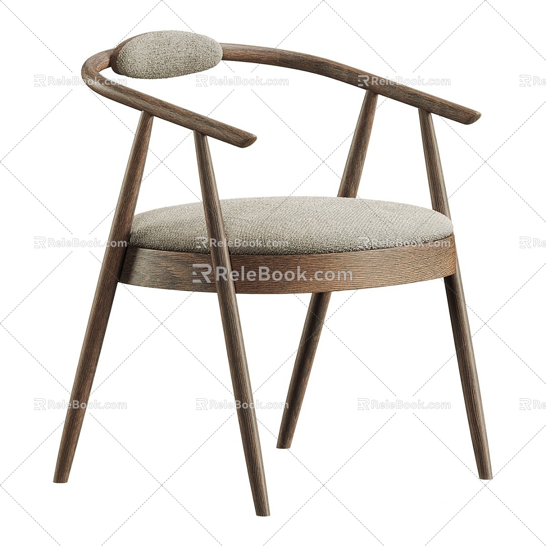 Lounge Chair Single Chair Dining Chair 3d model