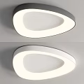 Modern Minimalist Ceiling Lights With Curved Shape And Soft White Lighting 3d model