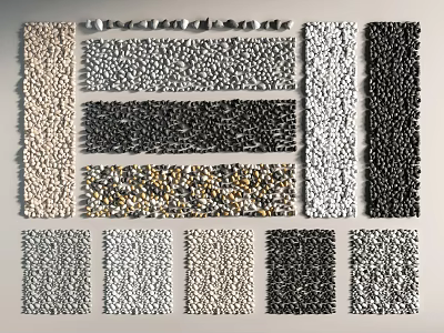 Pebbles Stone Paving Gravel Pebbles Paving Stone Pebbles Tingbu 3d model