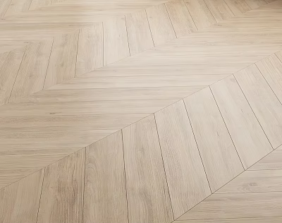Light Colored Wooden Flooring With Herringbone Pattern For Modern Interior Spaces 3d model