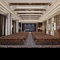 Spacious Elegant Business Conference Room With Professional Presentation Facilities And Comfortable Well Arranged Seats