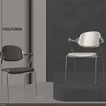 Modern Leisure Chairs Featuring Light Brown Cream White Armrests In Grey Room Setting