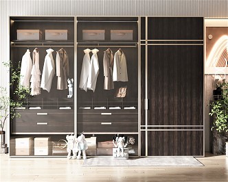 Modern wardrobe 3d model