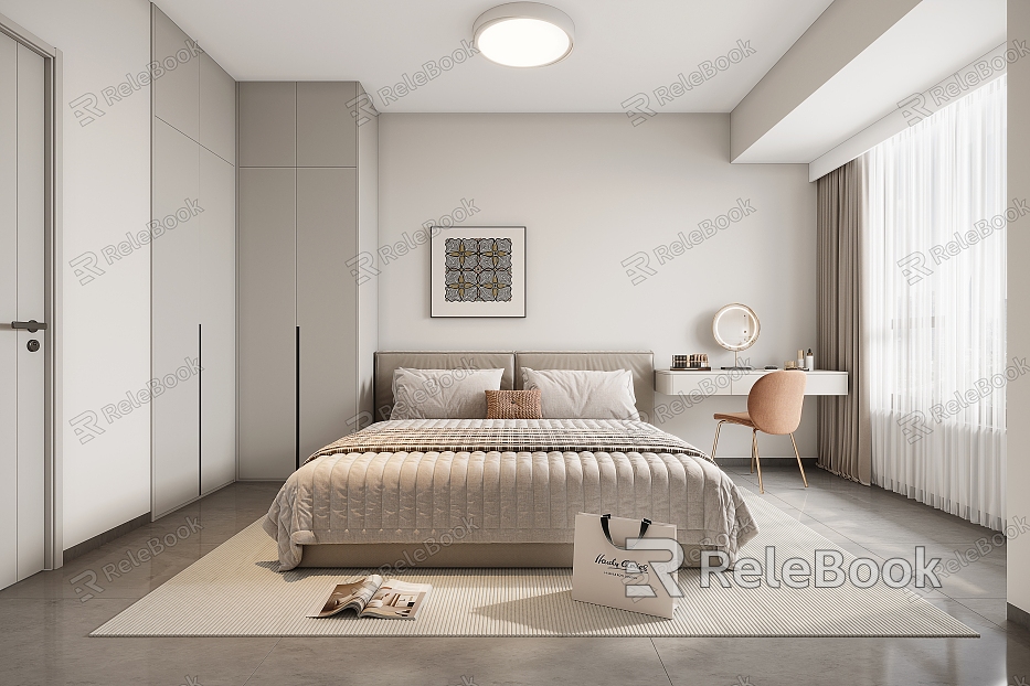 Modern Minimalist Bedroom Dresser model