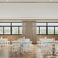 modern classroom 3d model