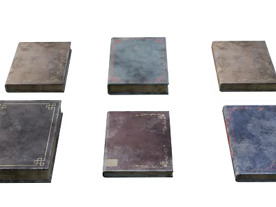 Books 3d model