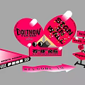 Fun Sports Fashion Photo Spot With Sign Wall Motivational Slogans And Welcome Arrows