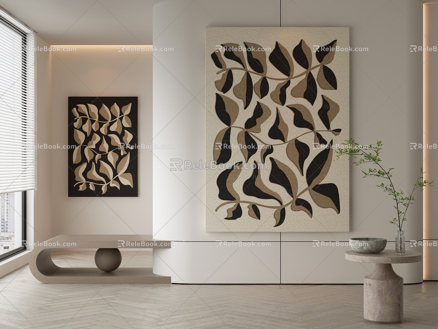 modern decorative painting 3d model