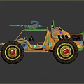 Hyundai Homemade Armed Vehicle Modified Vehicle Modified Chariot 3d model