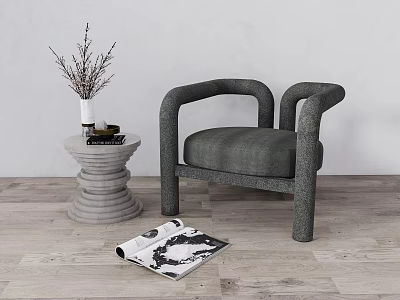 Modern Single Sofa Leisure Chair 3d model