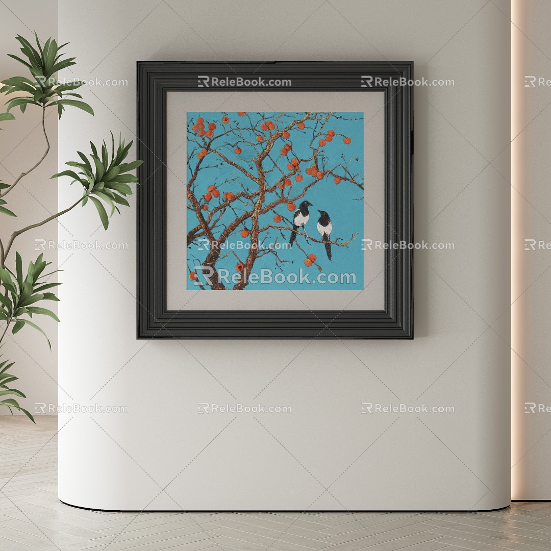 New Chinese Decorative Painting 3d model