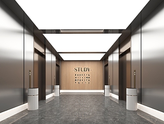 Elevator hall 3d model