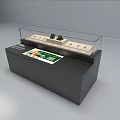 Commercial Equipment With Interactive Touchscreen Display And Transparent Cover Design 3d model