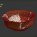 Unique Rustic Handcrafted Clay Bowl With Brown White Texture As Decorative Household Item