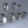 Flange pipe DN32 DN40 DN50 DN65 Flange pipe connection 3d model