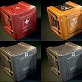 Heavy Duty Orange Hardware Tools Storage Case With Metal Mechanical Structure