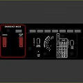 portable synthesizer mixer reverberator tuner mixer mixing equipment 3d model