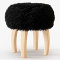 Patagonia Sheepskin Stool Sheepskin Stool Sheepskin Wool Fur Stool 3d model