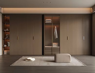 Italian Wardrobe Light Luxury Wardrobe Modern Wardrobe 3d model