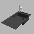 Sleek Modern Stainless Steel Kitchen Sink With Single Bowl And Faucet Design For Home Use