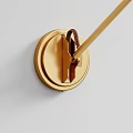 Modern Wall Lamps With Gold Metal Brackets And Brown Gray Blue Lampshades For Home Decor