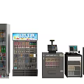 Commercial Beverage Display Refrigerators And Freezers With Multiple Storage Compartments 3d model
