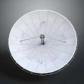 modern signal receiver satellite artificial satellite 3d model