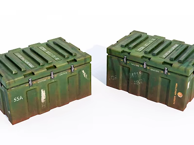 Modern ammunition box Old box 3d model Modern ammunition box Old box 3d model