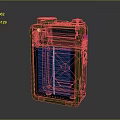 Green Solar Powered Electronic Device with Blue Panel and Portable Design for Outdoor Activities