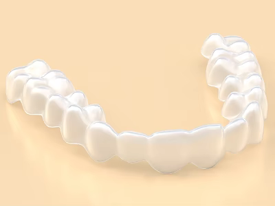 Clear Silicone Teeth Aligner For Daily Oral Care With Comfortable Fit Design 3d model