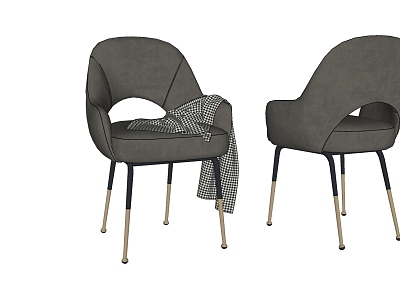 modern dining chair gray model