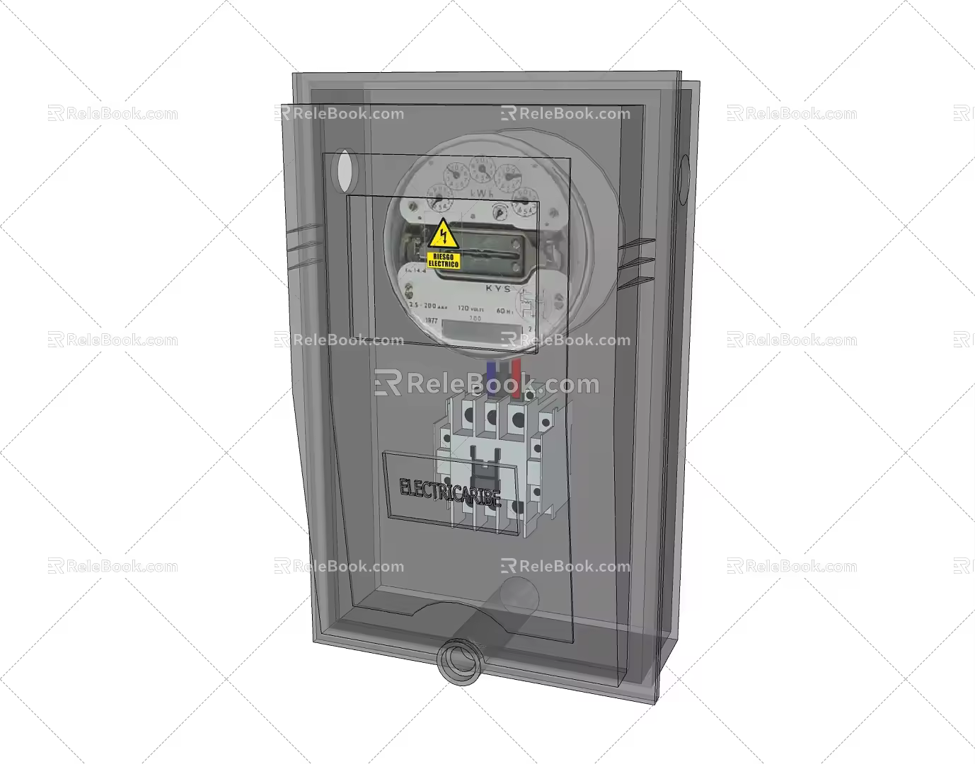 Modern Instrument Box Transparent Instrument Box 3d model