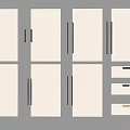 Cabinet Door Handle Door Handle Metal Door Handle Hardware Cabinet Door Handle Cabinet Drawer Handle 3d model