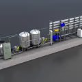 Advanced Industrial Equipment With Stainless Steel Tanks Piping And Control Panels