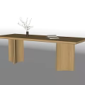 Modern Dining Table Modern Desk 3d model