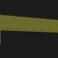 Modern Yellow Grid Structure Design Featuring Vertical Lines On Black Background