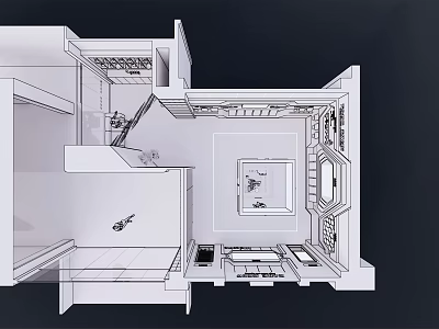 Modern Exhibition Hall Enterprise Exhibition Hall 3d model