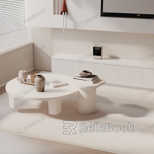 Modern coffee table model