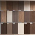 Modern Wall Decor with Various Wooden Color Samples Tones and Shades for Home