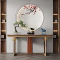 New Chinese-style bar case Duan Jing bar case 3d model