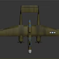 Tan Military Airplane With Twin Propellers Blue Details And Star Emblem On Wings