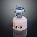 Portable Single Burner Gas Stove Kitchen Appliance BURNER Pink Cylinder Design