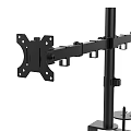 Ergonomic Dual Monitor Desk Mount Stand With Adjustable Arms And Stable Base