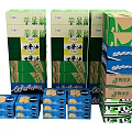 Stacked Food Packaging Boxes Featuring Apple Cider Vinegar and Refined Salt Designs