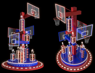 Modern Meichen Basketball Meichen 3d model